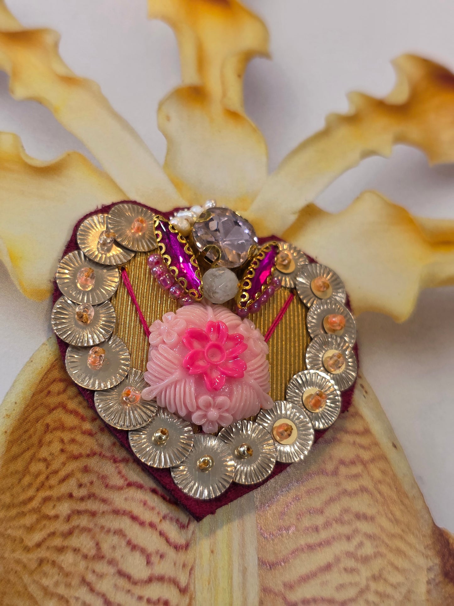 Collection "LE CHAMPS DES COEURS " / La fleur d'opéra