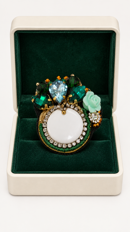 Broche Oasis — Collection Éclats Nomades