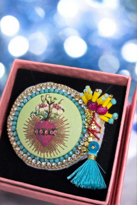 Coeur Fleuri rayonnant