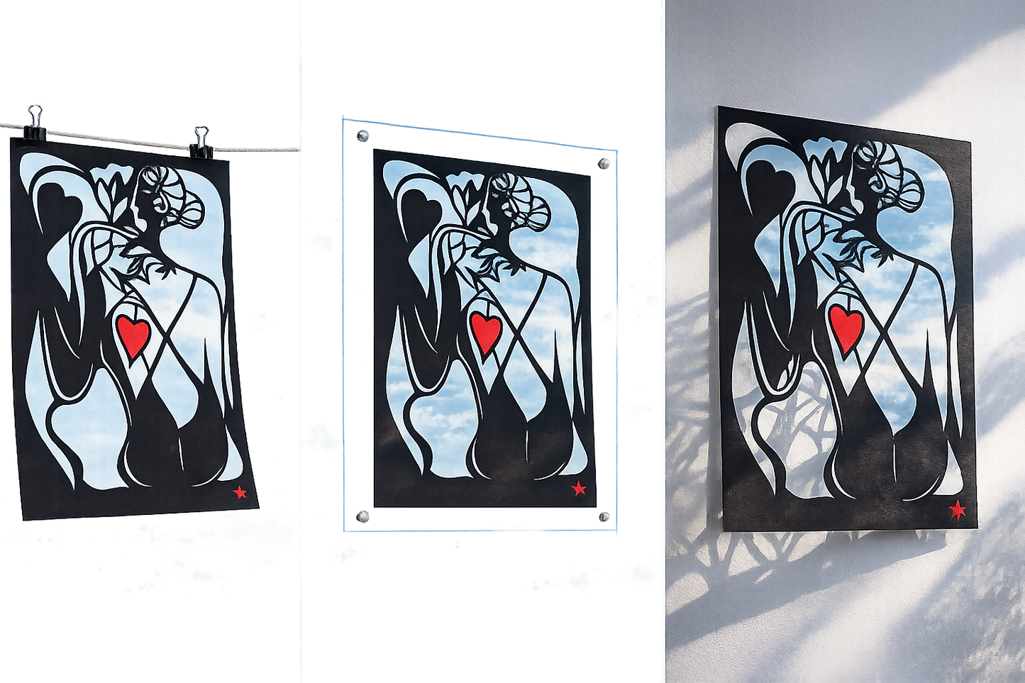 La femme au cœur rouge