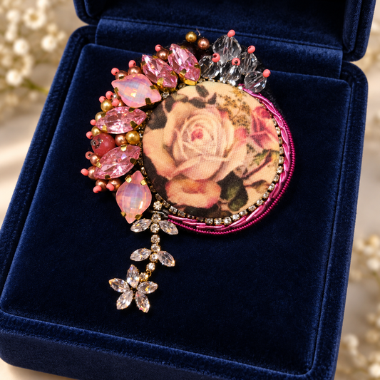 The Garden of Memories — Hand-embroidered brooch