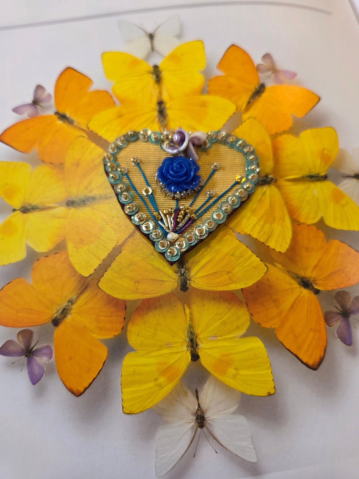 Collection "LE CHAMPS DES COEURS" / L'onde bleue