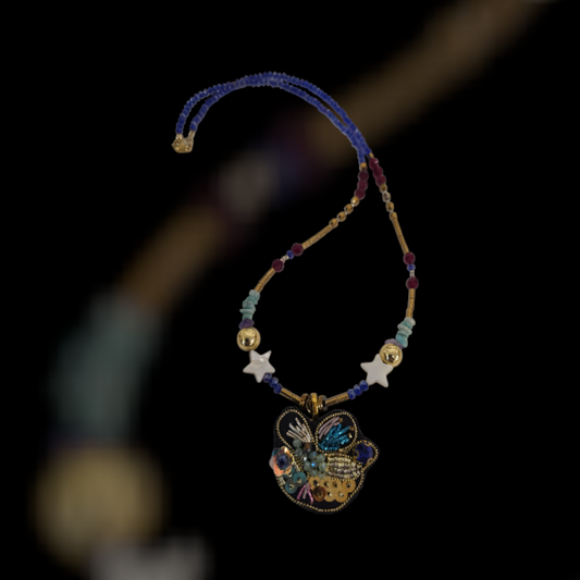 Collier galaxie azur