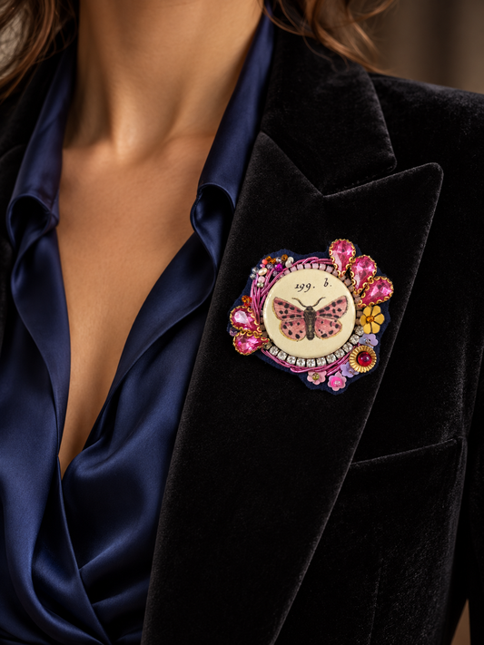 The Harbinger of Spring — Hand-embroidered brooch