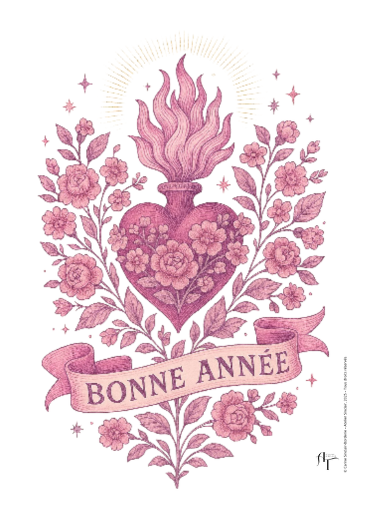 Bonne année rose