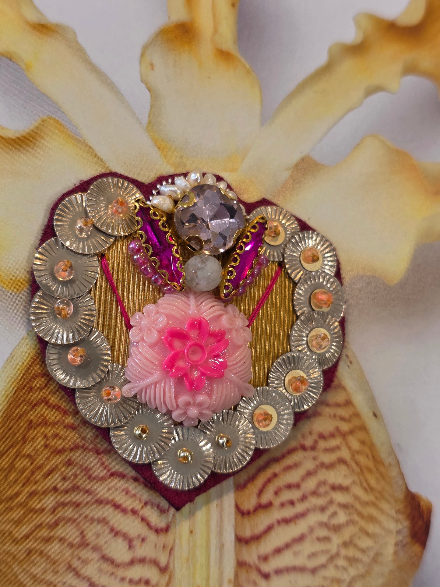 Collection "LE CHAMPS DES COEURS " / La fleur d'opéra