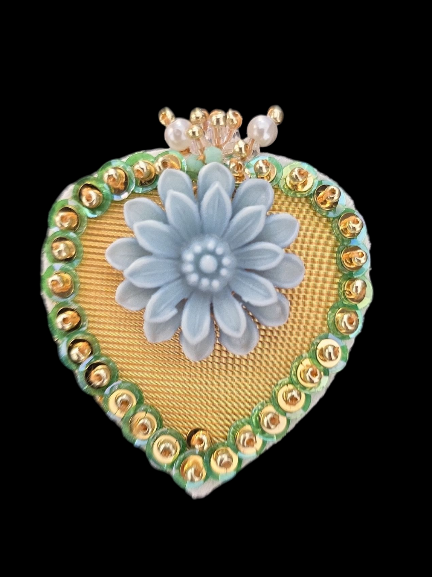 .Collection "LE CHAMPS DES COEURS " / Le coeur bleu