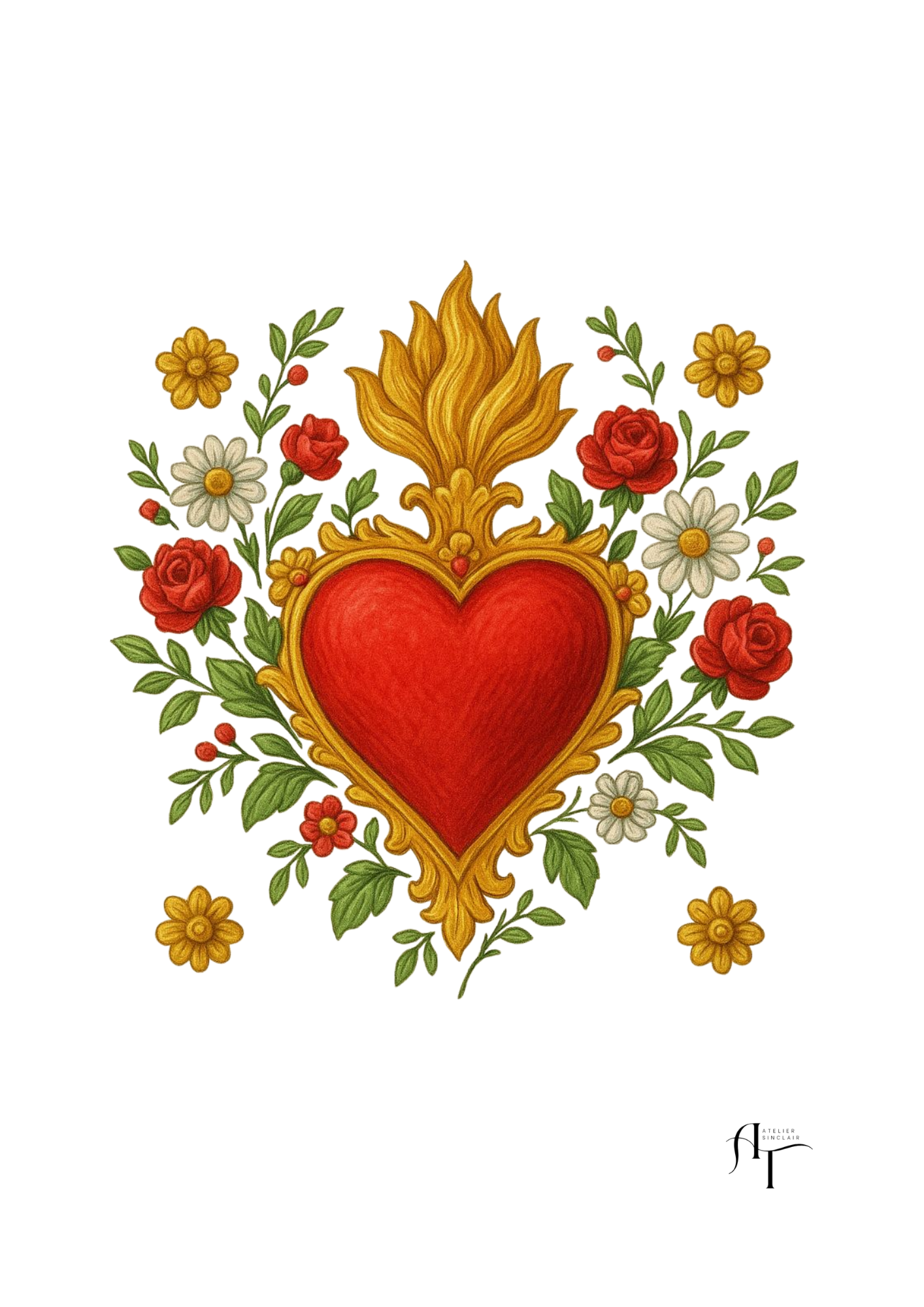 COEUR QUI VIBRE ROUGE