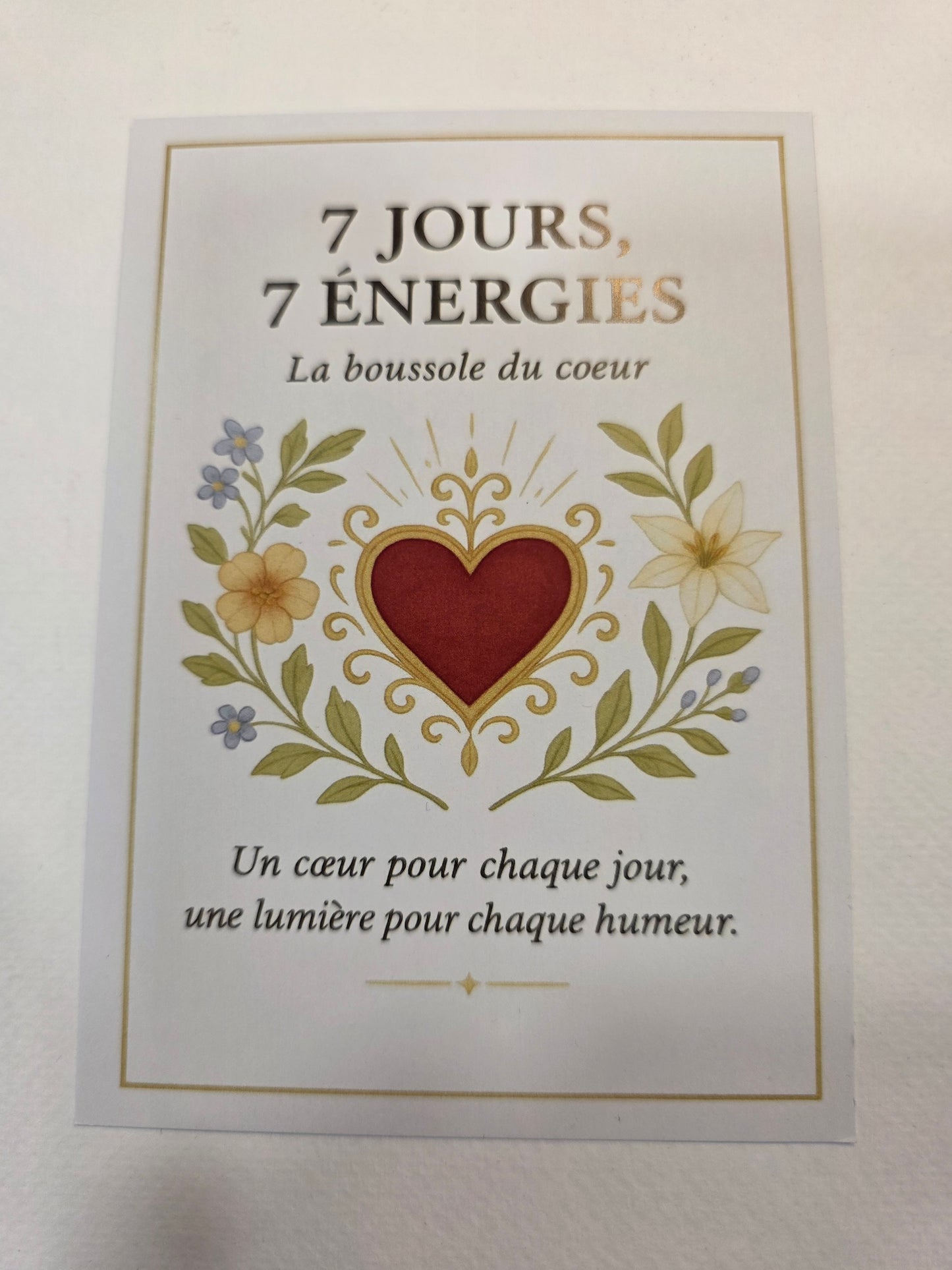 7 jours, 7 énergies