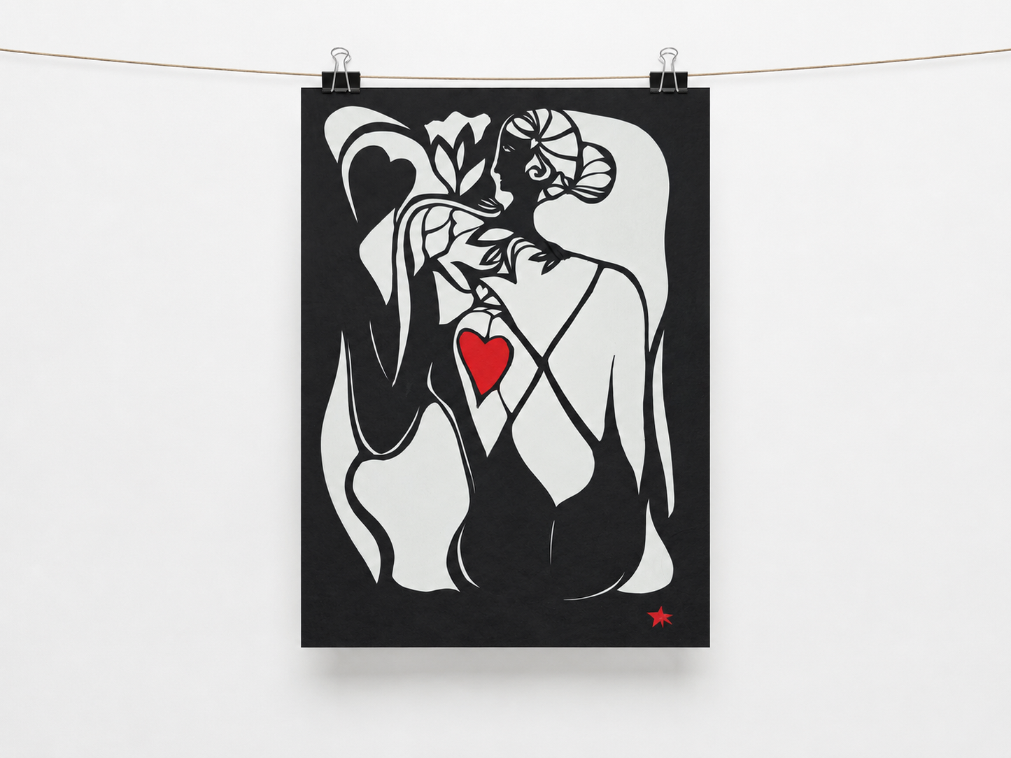 La femme au cœur rouge