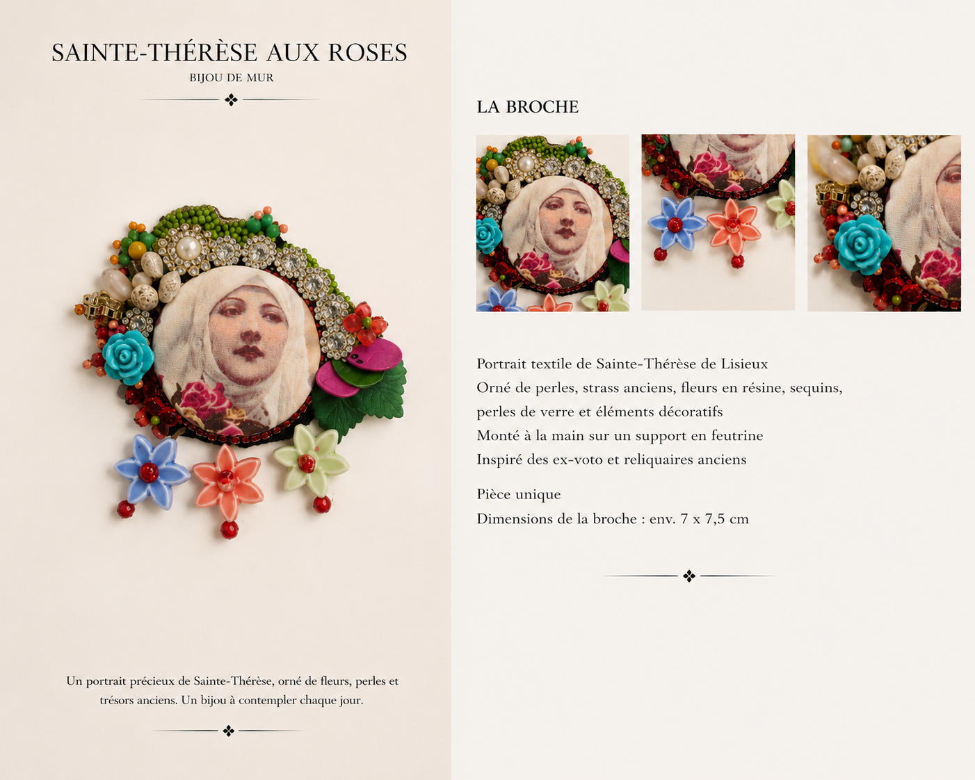 SAINTE THÉRÈSE AUX FLEURS