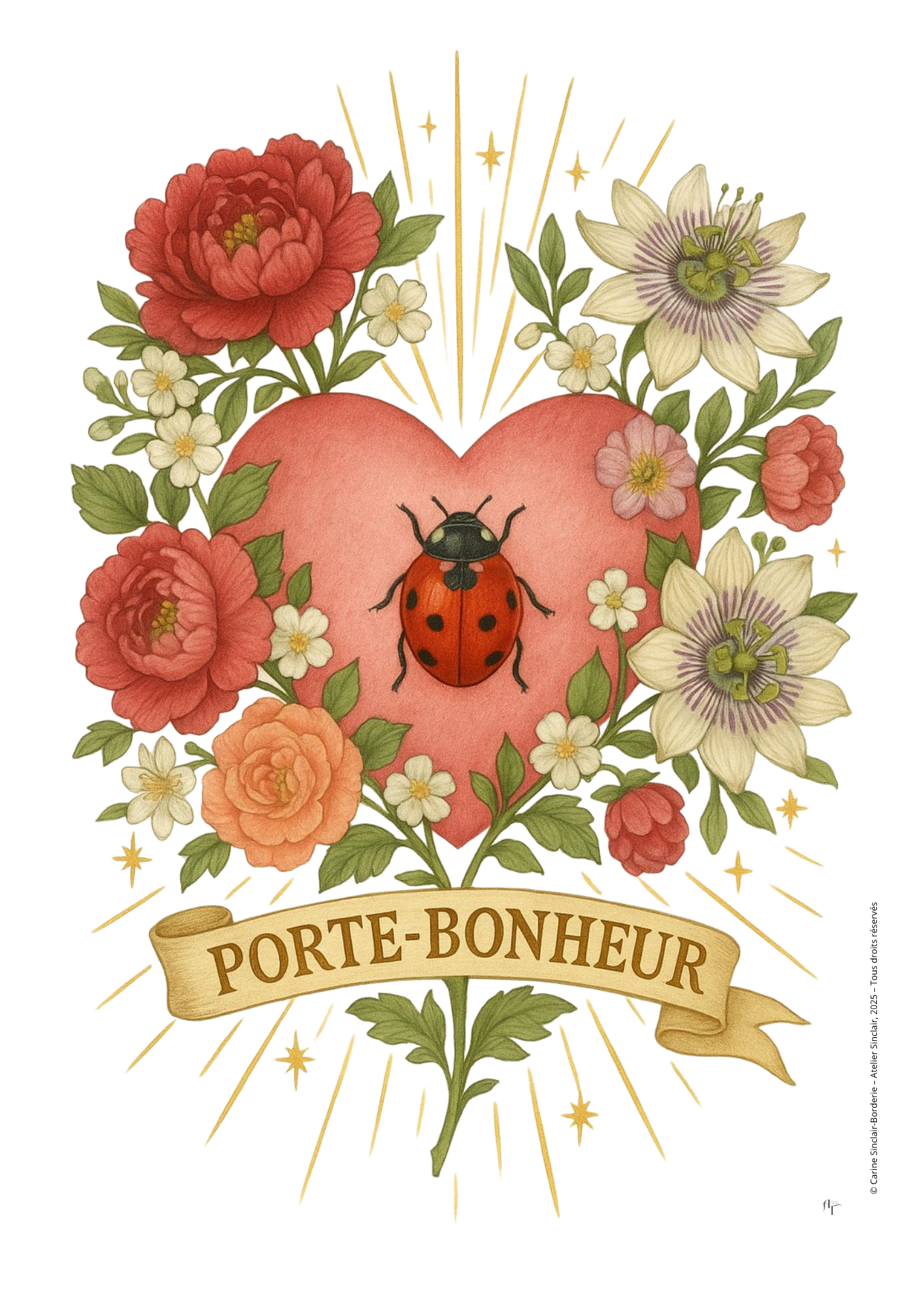 Porte bonheur/ coccinelle