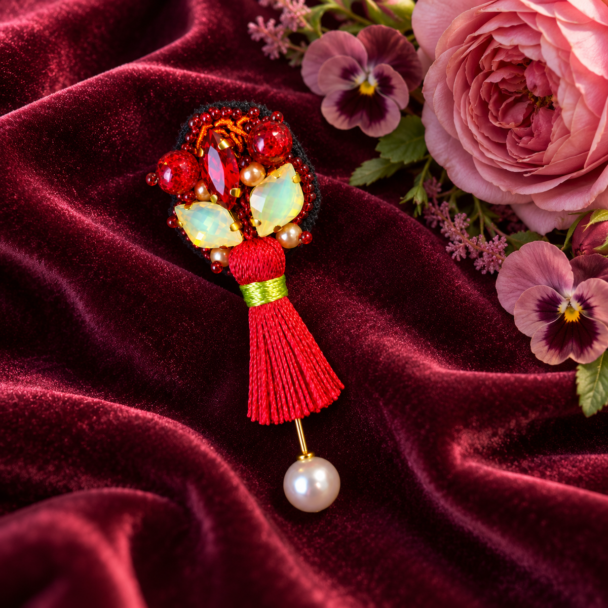 La Mutine — Fibule brodée à pompon

Collection Les Petits Trésors