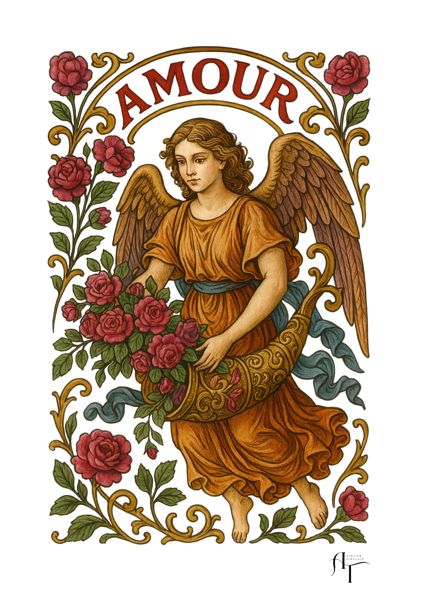 “L’Ange Rosalia”, gardienne des amours fleuries.